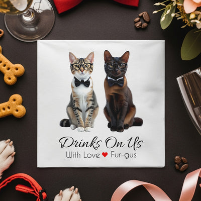 Drinks On Us Fur-gus themed art print product