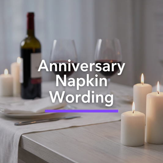 Anniversary Napkin Wording thumbnail