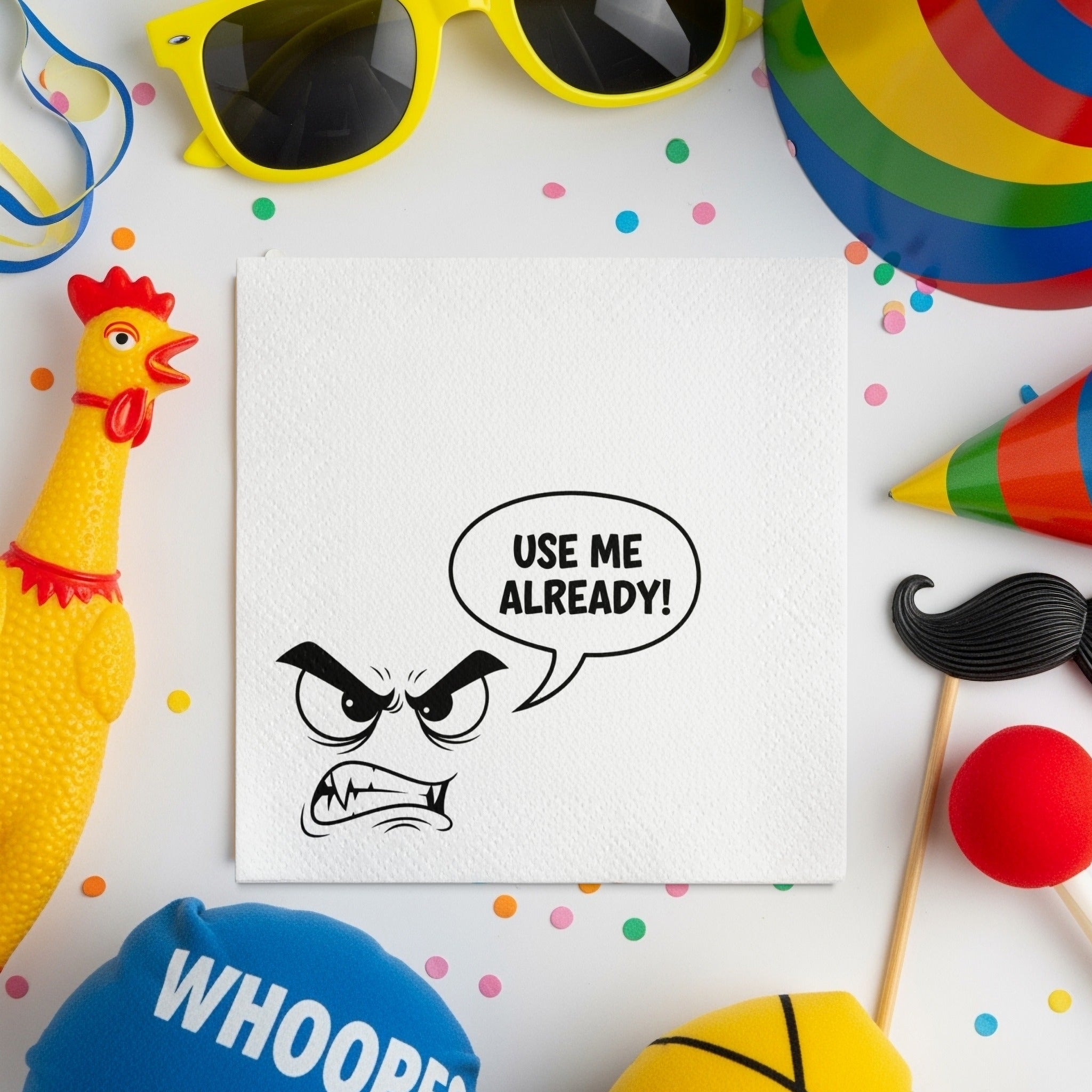 Use Me Already Napkins, Funny Kitchen Decor, Reusable Cloth Napkins, Humorous Hostess Gift, Dinner Party Napkins, Quirky Table Setting