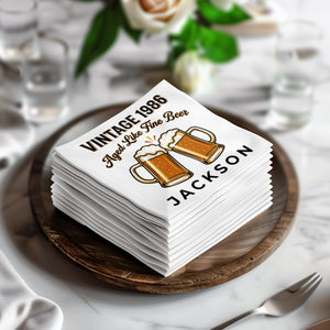 Celebrate Milestones Theme Birthday Cocktail Napkins