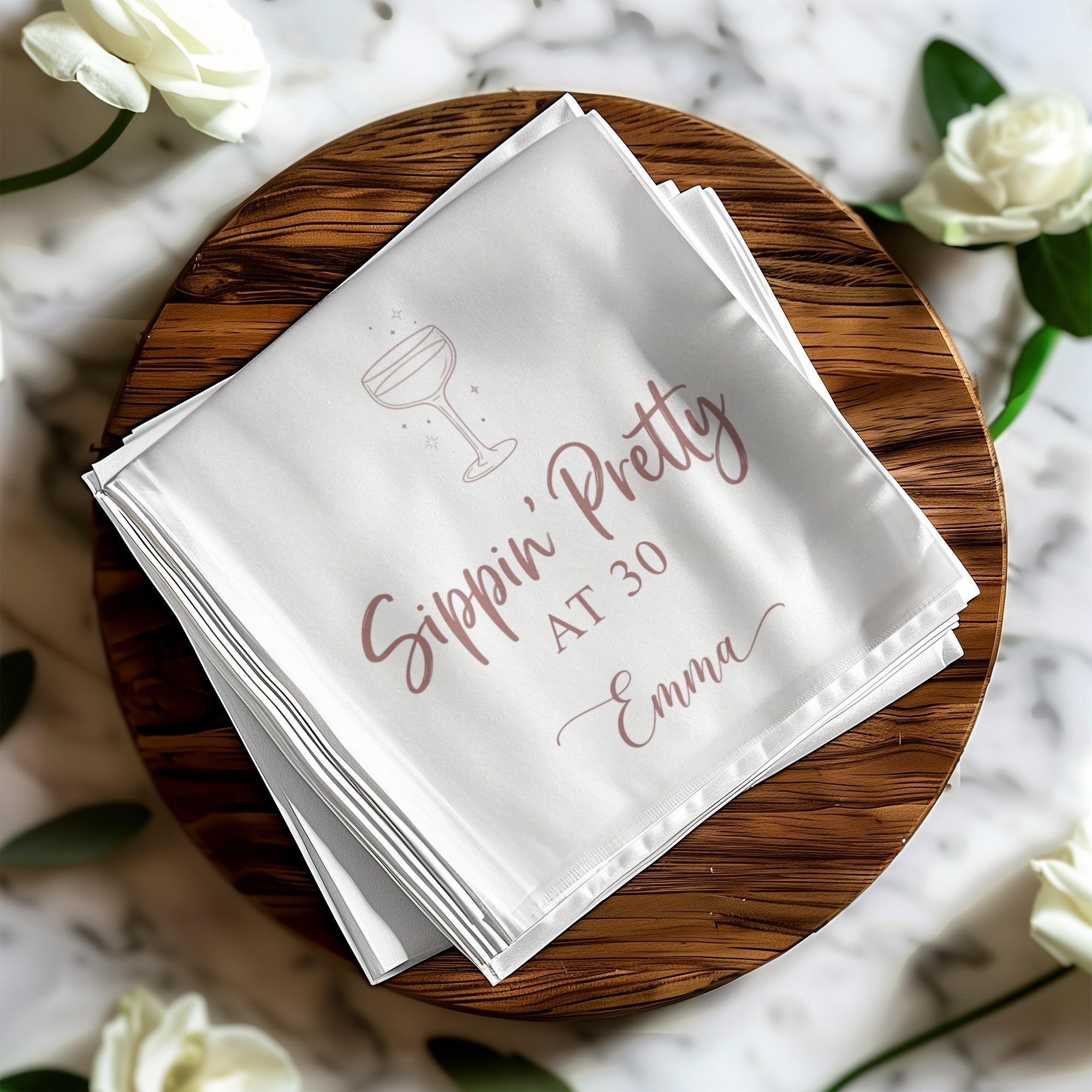 Drink Themed Party Birthday Cocktail Napkins
