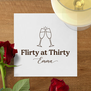 Milestone Birthday Cocktail Napkins
