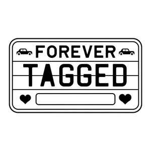 Wedding Personalized Cocktail Napkins – Retro Forever Tagged Design