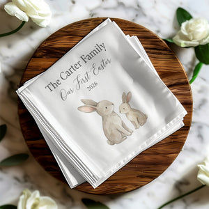 Personalized Easter Beverage Napkins – First Easter as a Family