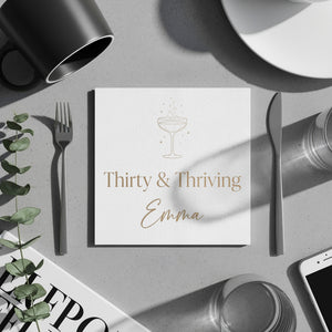 Elegant Party Design Birthday Cocktail Napkins