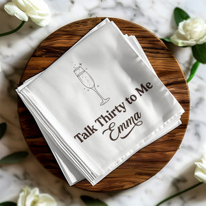 Personalized Birthday Cocktail Napkins