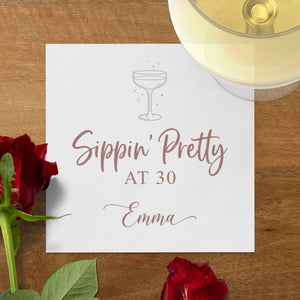 Drink Themed Party Birthday Cocktail Napkins