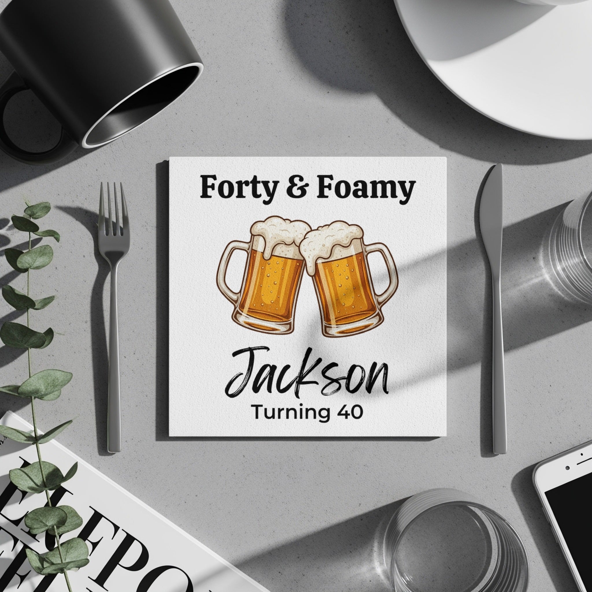 Celebrate Another Milestone Party Birthday Cocktail Napkins