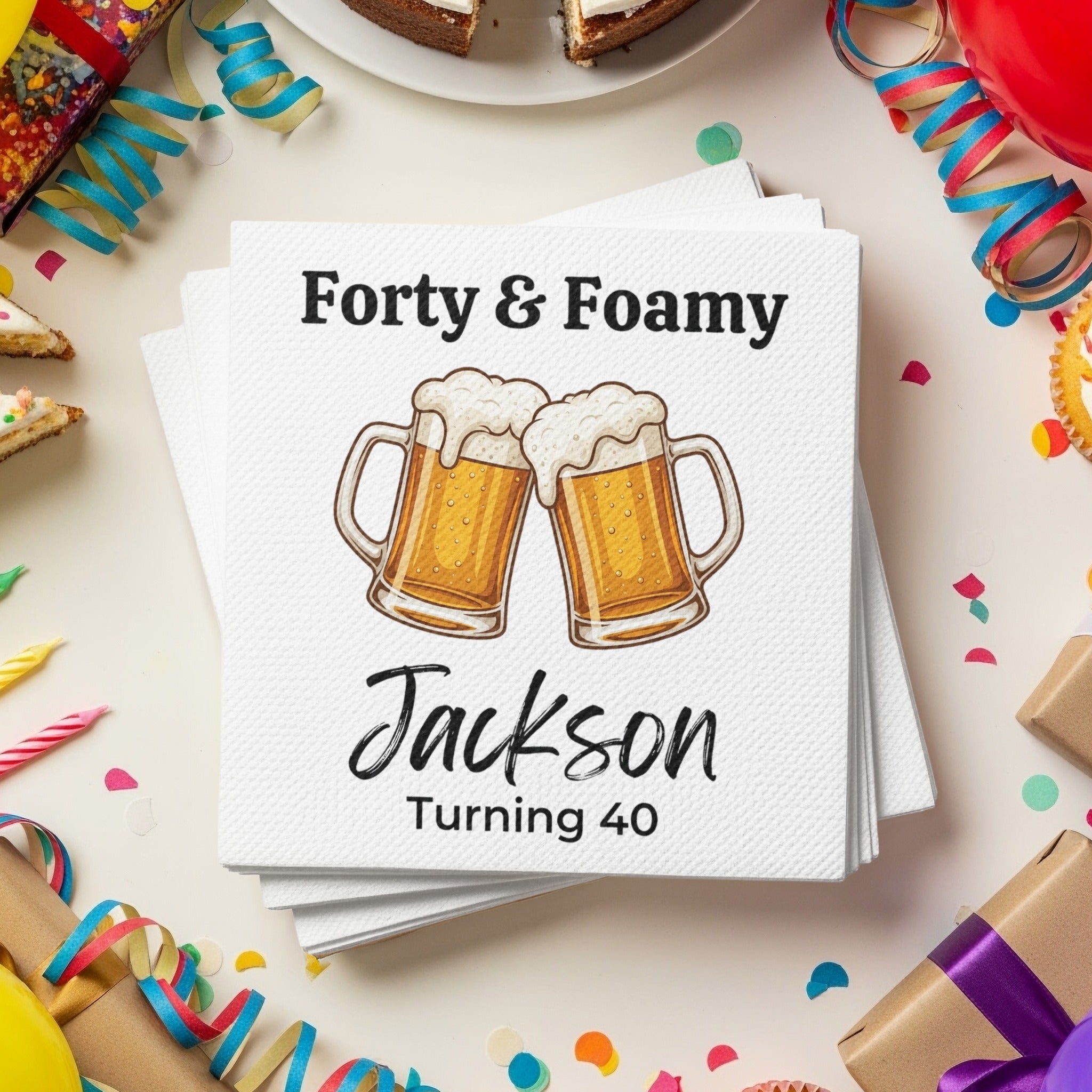 Celebrate Another Milestone Party Birthday Cocktail Napkins