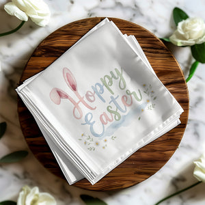 Personalized Easter Beverage Napkins – Bunny & Spring Floral