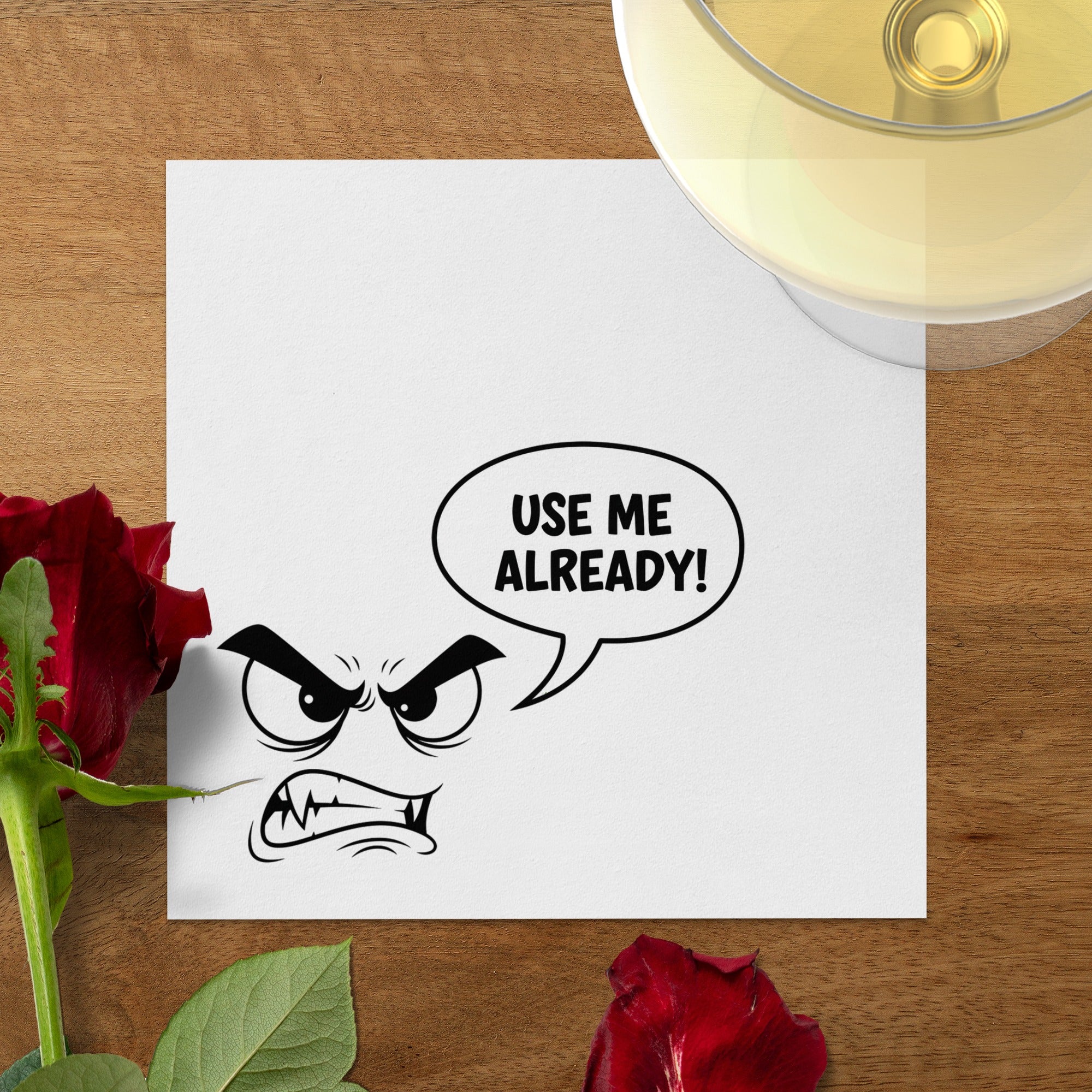 Use Me Already Napkins, Funny Kitchen Decor, Reusable Cloth Napkins, Humorous Hostess Gift, Dinner Party Napkins, Quirky Table Setting