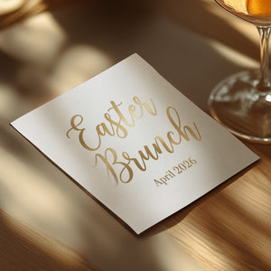 Personalized Easter Beverage Napkins – Easter Brunch