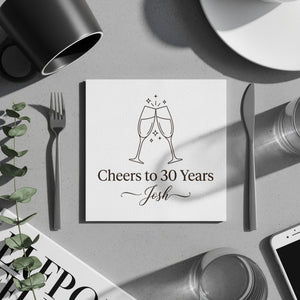 Celebrate Milestone: for Her/Him Birthday Cocktail Napkins