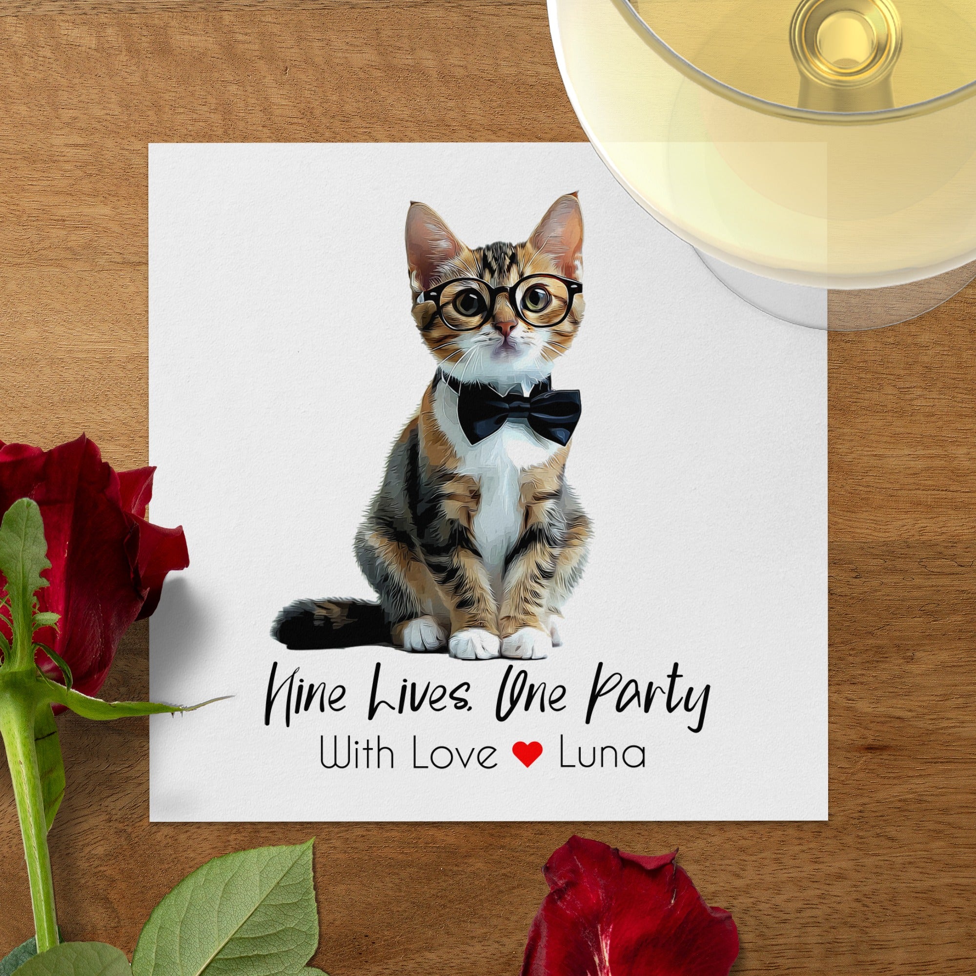 Cat Napkins, Funny Cat Napkins, Party Napkins, Kitten Napkins, Cute Cat Napkins, Animal Napkins, Pet Napkins, Whimsical Napkins