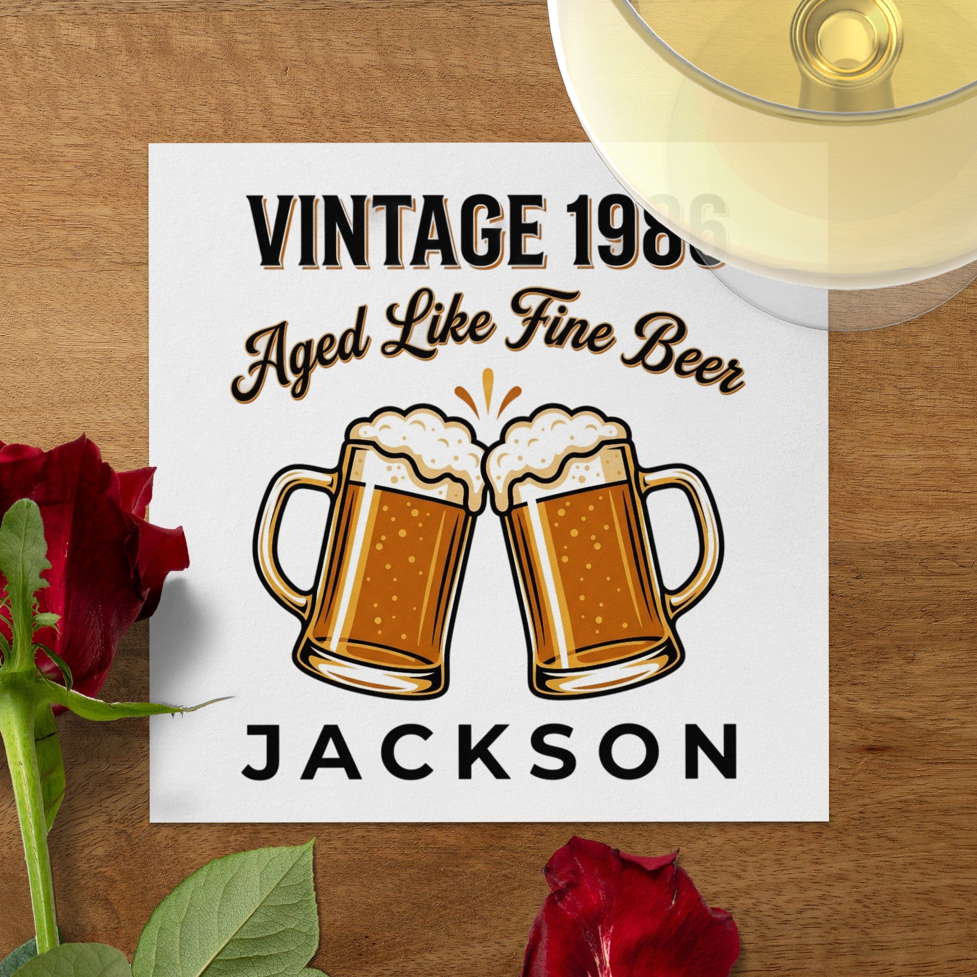 Celebrate Milestones Theme Birthday Cocktail Napkins