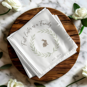 Personalized Easter Beverage Napkins – First Easter as a Family