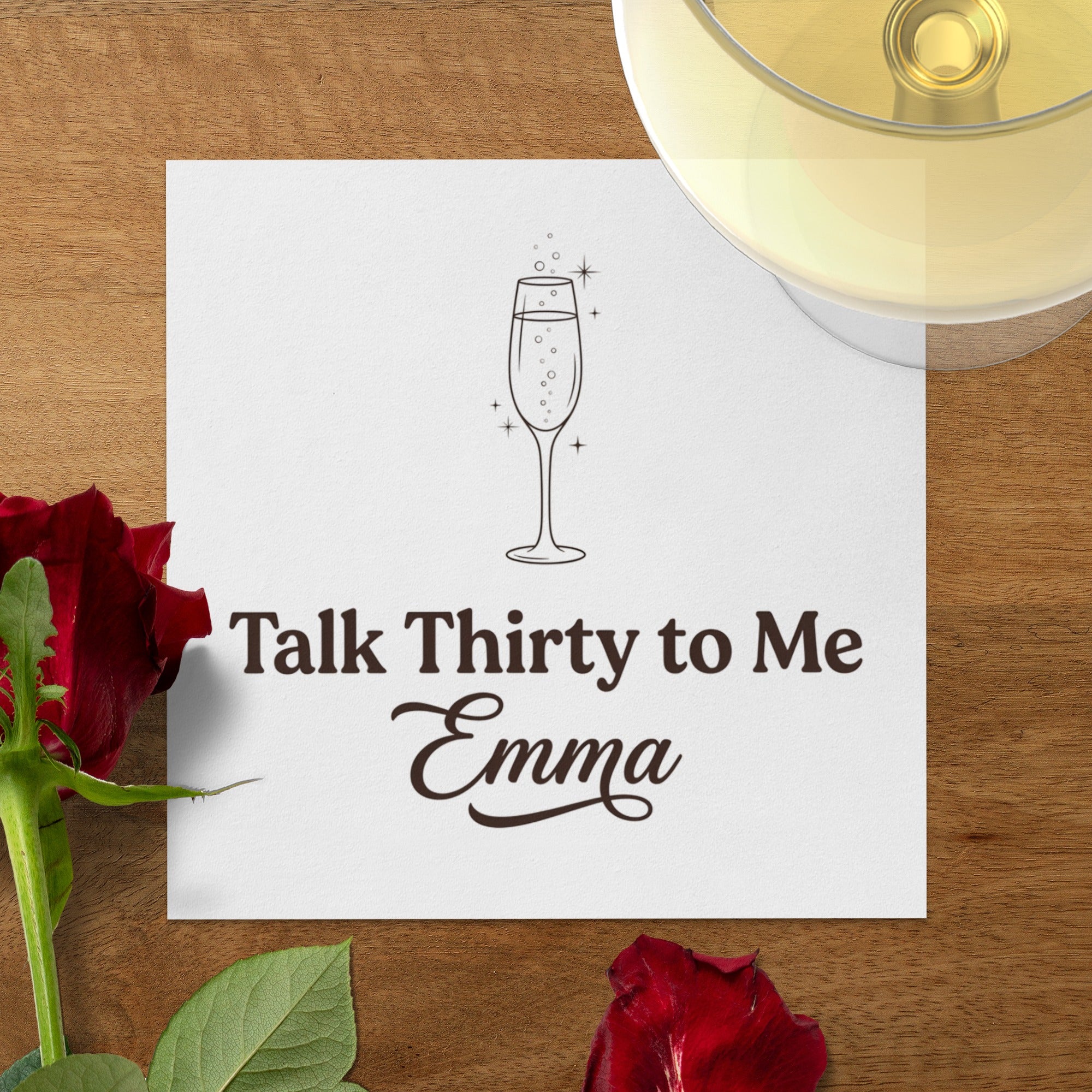 Personalized Birthday Cocktail Napkins