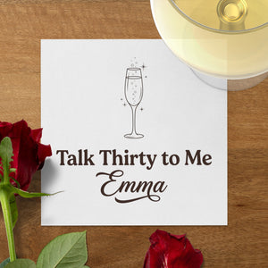 Personalized Birthday Cocktail Napkins