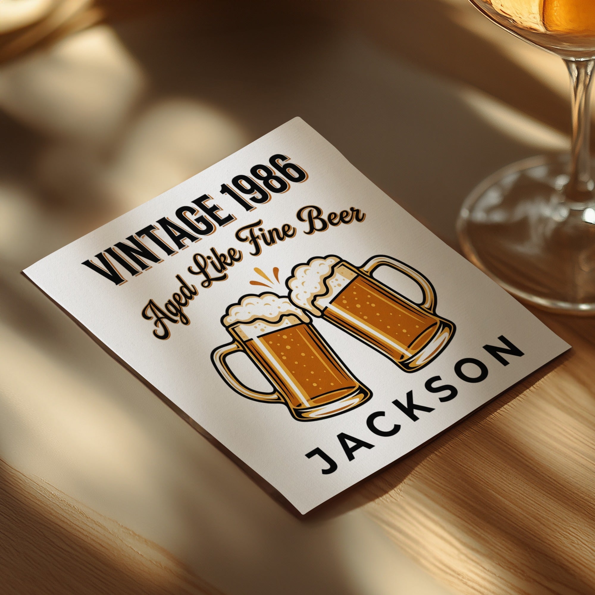 Celebrate Milestones Theme Birthday Cocktail Napkins