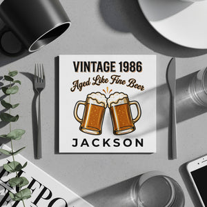 Celebrate Milestones Theme Birthday Cocktail Napkins