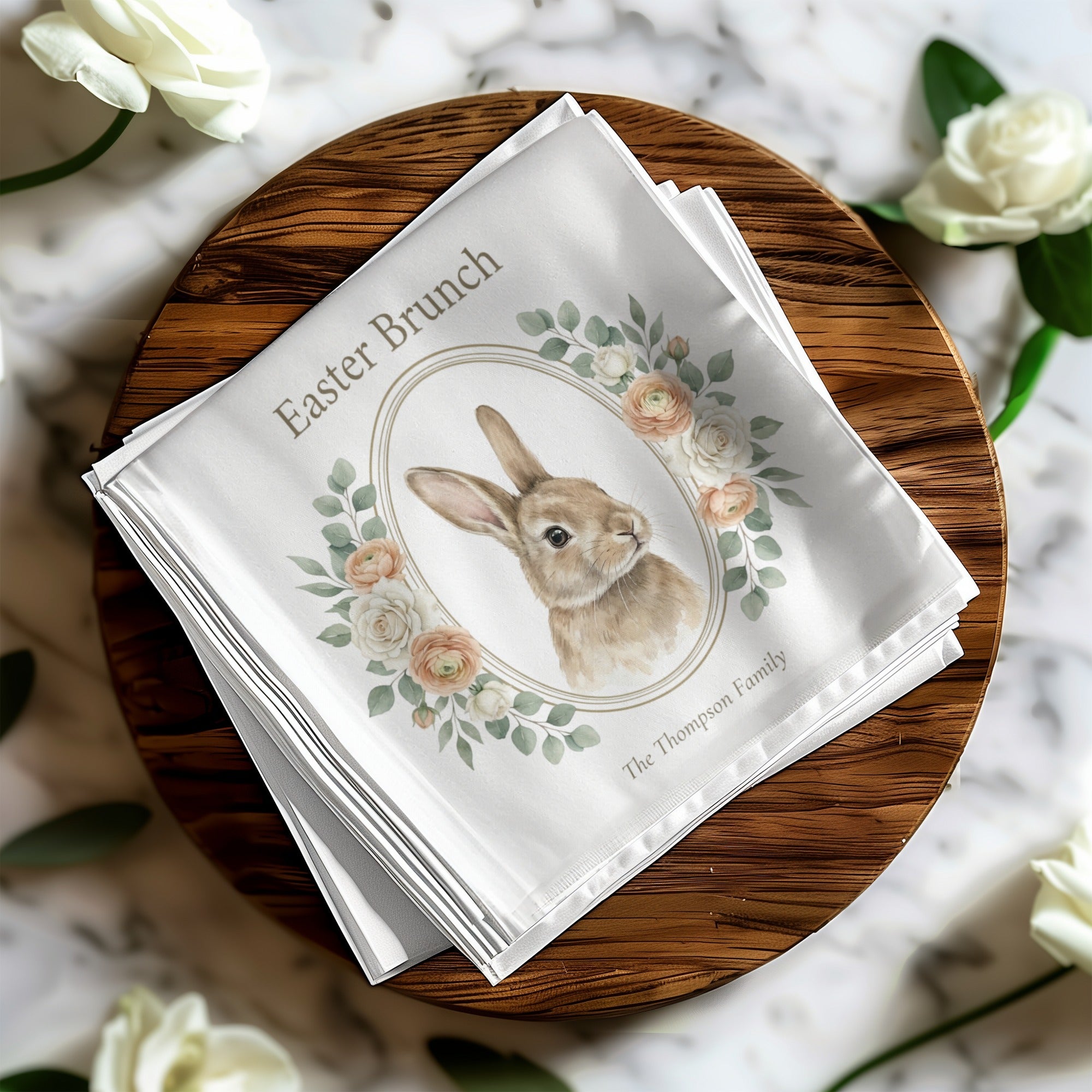 Personalized Easter Cocktail Napkins – Easter Brunch