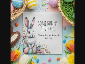 Personalized Cocktail Napkins – Some Bunny Loves You