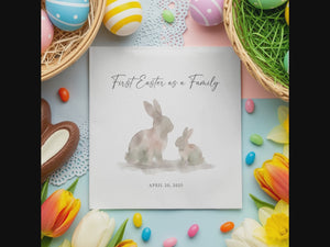Personalized Easter Cocktail Napkins – First Easter as a Family