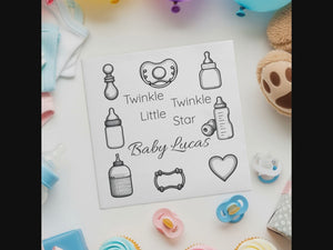 Baby Shower Personalized Cocktail Napkins – Twinkle Little Star