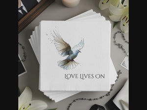 Memorial Personalized Cocktail Napkins – Love Lives On