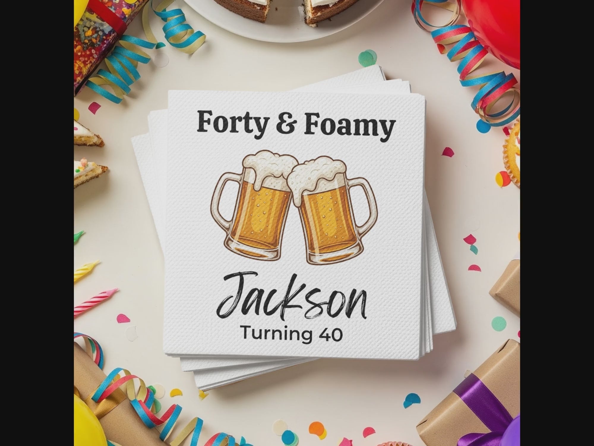 Celebrate Another Milestone Party Birthday Cocktail Napkins