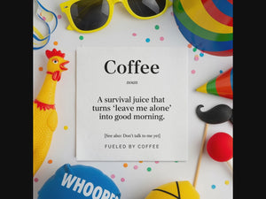 Personalized Coffee Definition Cocktail Napkins