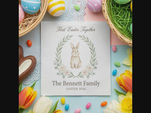 Personalized Easter Beverage Napkins – First Easter as a Family