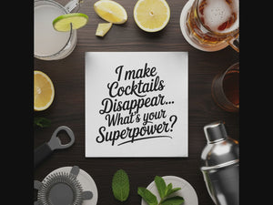 Personalized Cocktail Disappear Napkins