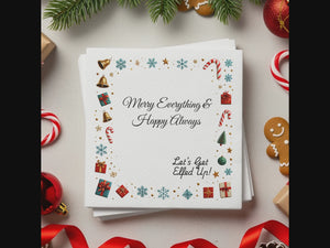 Funny Personalized Cocktail Napkins – Merry Everything & Happy Always