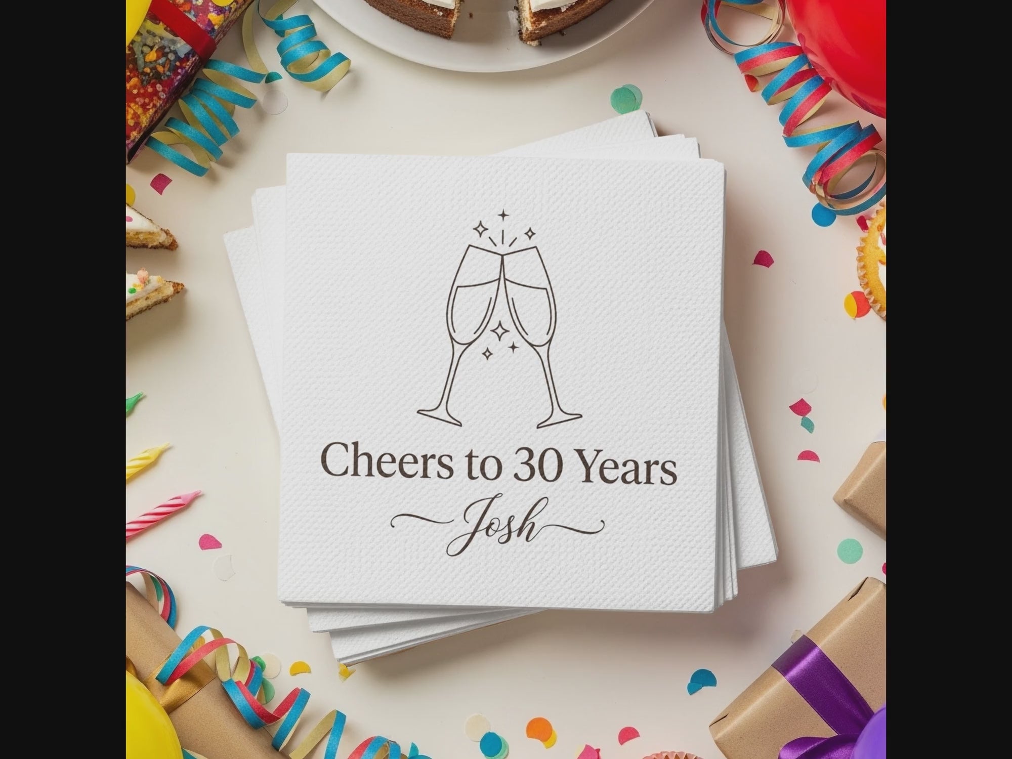 Celebrate Milestone: for Her/Him Birthday Cocktail Napkins