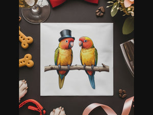 Personalized Sun Conure Cocktail Napkins