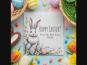 Personalized Cocktail Napkins – Bunny & Easter Egg Design